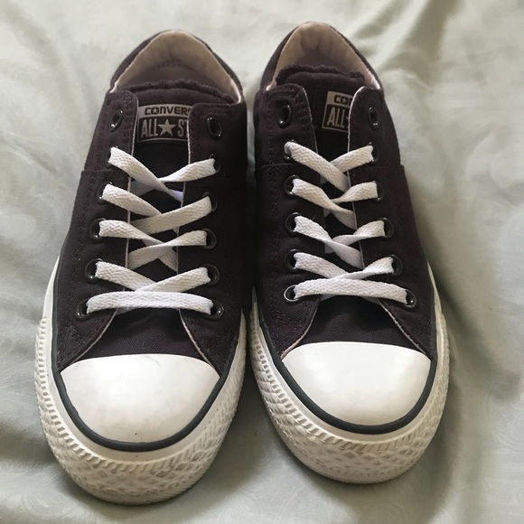 dark purple chuck taylors